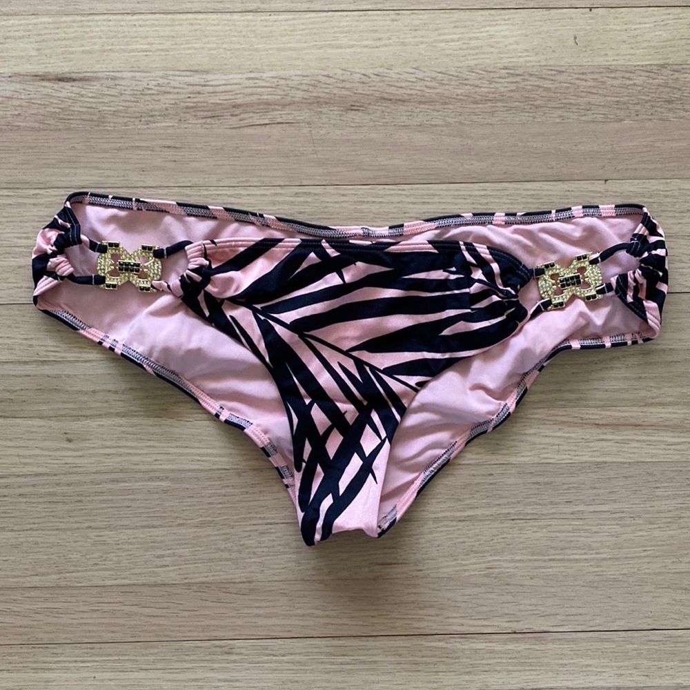 Victoria’s Secret Swim Bottoms with Gold Jewels on hips